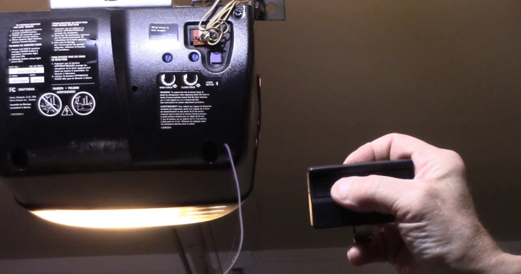 how to reset garage door code