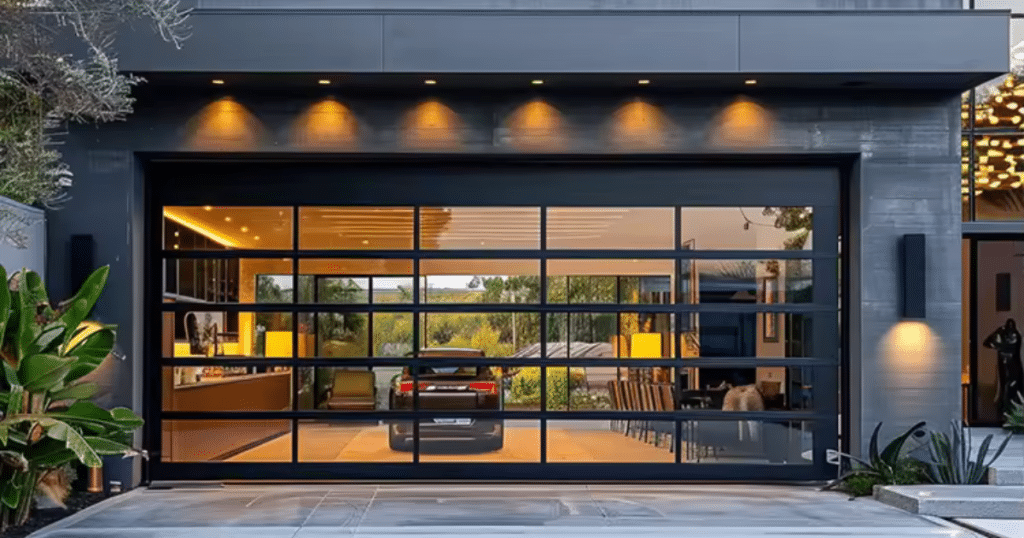 full view garage door design