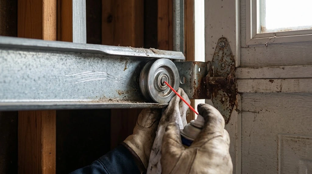 Lubricating Garage Door Rollers